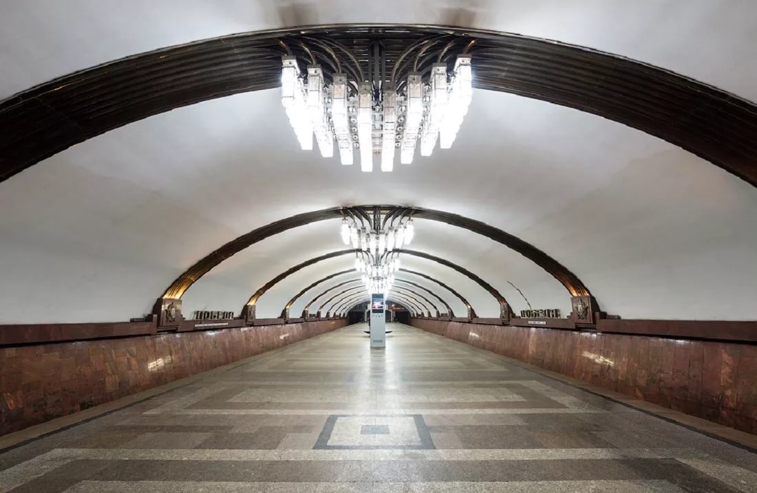 Фото станции метро "Победа" в Самаре